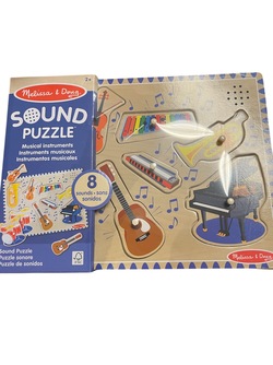 Lydpuslespill for musikkinstrumenter, 8 brikker Lydpuslespill for musikkinstrumenter - Melissa & Doug