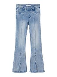 NKFPOLLY BOOT JEANS  Medium Blue Denim SNOW WASH - Name It