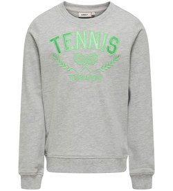 KOGVILLA L/S O-NECK SWEAT Light Grey Melange Tennis - Kids Only 