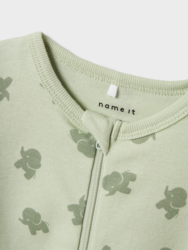 NBMNIGHTSUIT 2P ZIP FF SEA ELEPHANT 