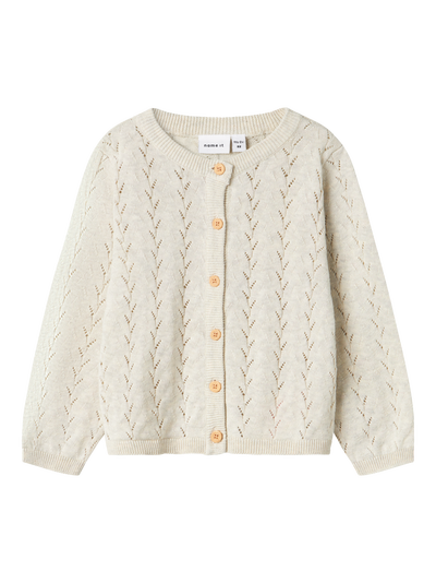 NMFBANNI LS KNIT CARD  Peyote Melange - Name It