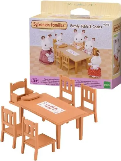 Sylvanian Families møbelsett - spisebord og stoler spisebord og stoler - Sylvanian families