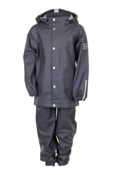 KATTNAKKEN REGNSETT JUNIOR Kattesvart - Kattnakken