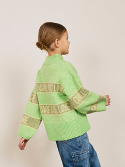 Name It REIFY LS OVERSIZE KNIT  Arcadian Green - Name It