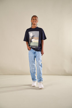 OSJARTSY LIFE SS OVS PRINTED TEE