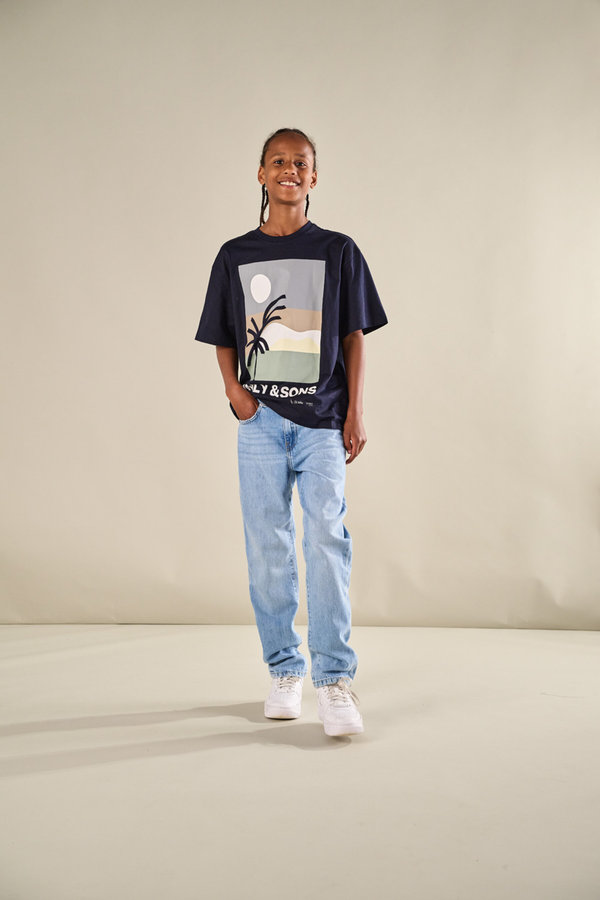 OSJARTSY LIFE SS OVS PRINTED TEE