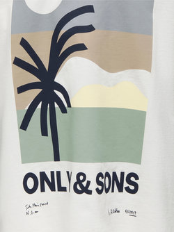 OSJARTSY LIFE SS OVS PRINTED TEE