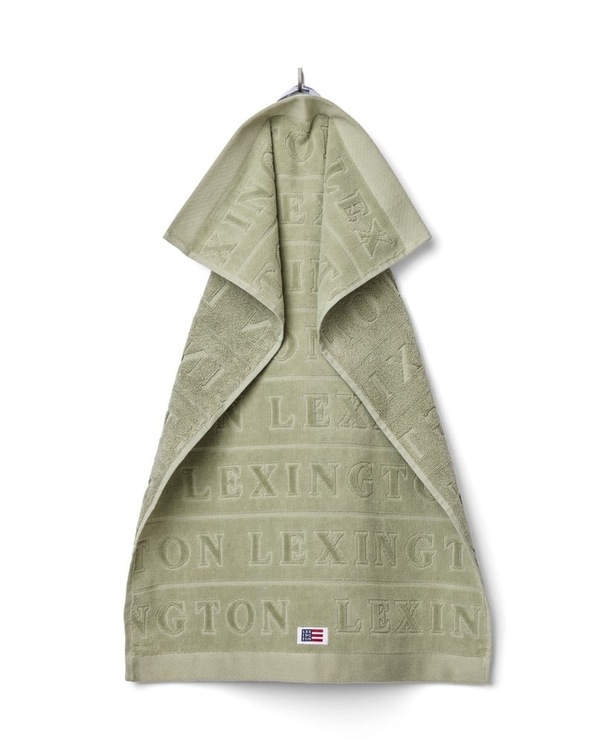 Lexington Velourhåndkle med Logo, Vintage Green. Flere Størrelser