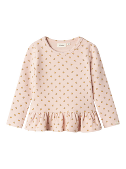 NMFDESMA LS SLIM TOP LIL Peach Whip - LIL`ATELIER