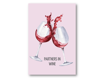 Partners in wine | 10x15 cm ikke relevant - Papirkort.no