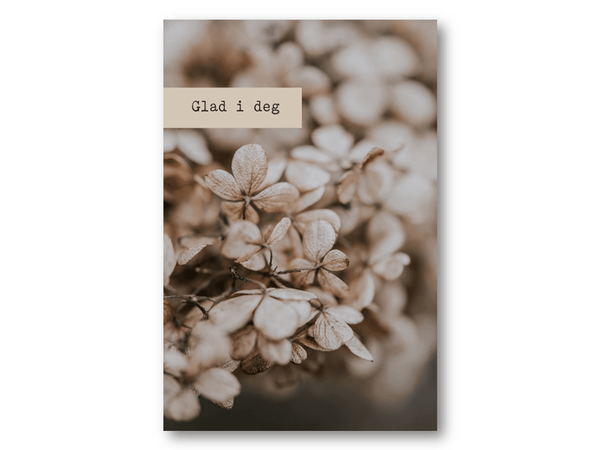 Glad i deg | 10x15 cm