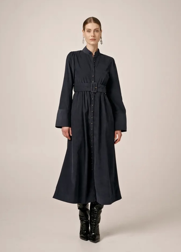 Baby Cord Belt Dress