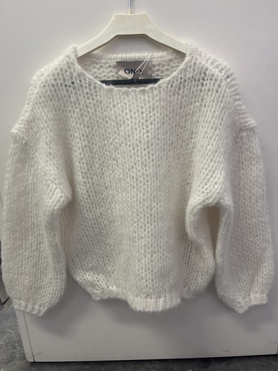 KOGNORDIC LIFE LS O-NECK KNT SNOW WHITE - Kids Only 