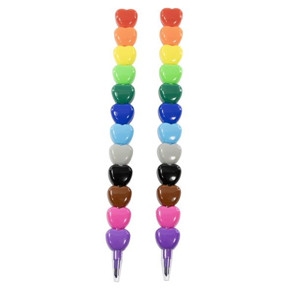 FARVESTIFT PEN HJERTER 12 FRV TINKA COOL STUFF