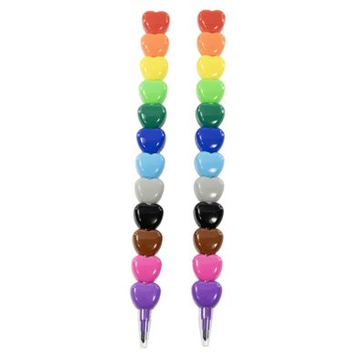 FARVESTIFT PEN HJERTER 12 FRV TINKA COOL STUFF Hjerte - Tinka