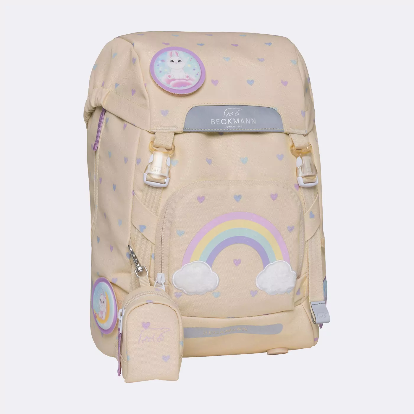 Beckmann Classic skolesekk sett, Yellow Heart 