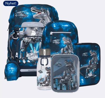 Beckmann Classic skolesekk sett, Tech Rex  - levering februar Tech Rex sett - Beckmann