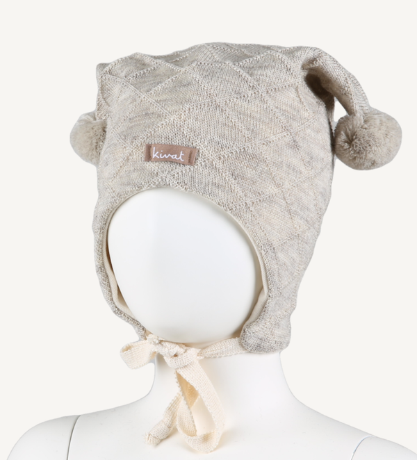 KIVAT KNYTELUE ULL  "RUTEMØNSTER"