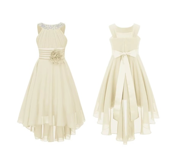 Blomst brudepike kjole