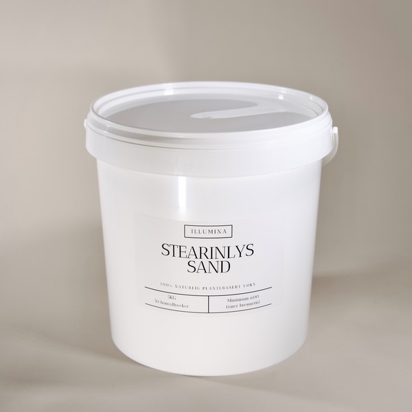 5kg Stearinlys sand + 50 veker