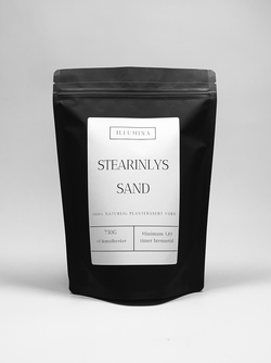 750G stearinlys sand + 10 veker  hvit - Illumina