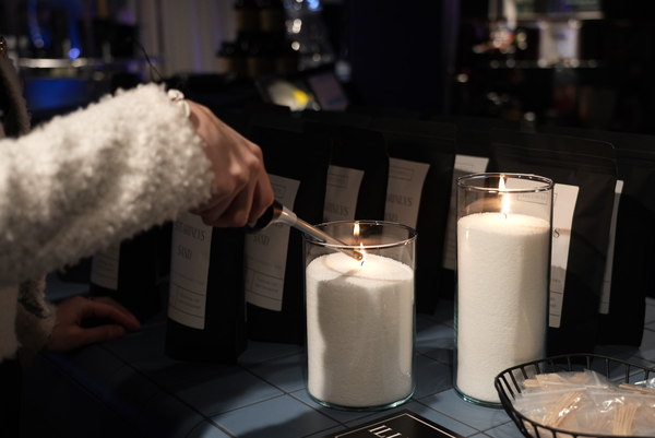 2-pakker strearinlys sand + 20 veker