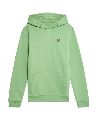 LYLE & SCOTT PULLOVER HOODIE Smoke Green - Lyle & Scott