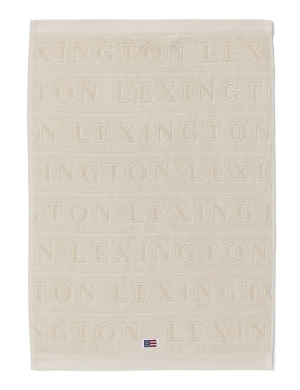 Velour jacquarhåndkle m/logo