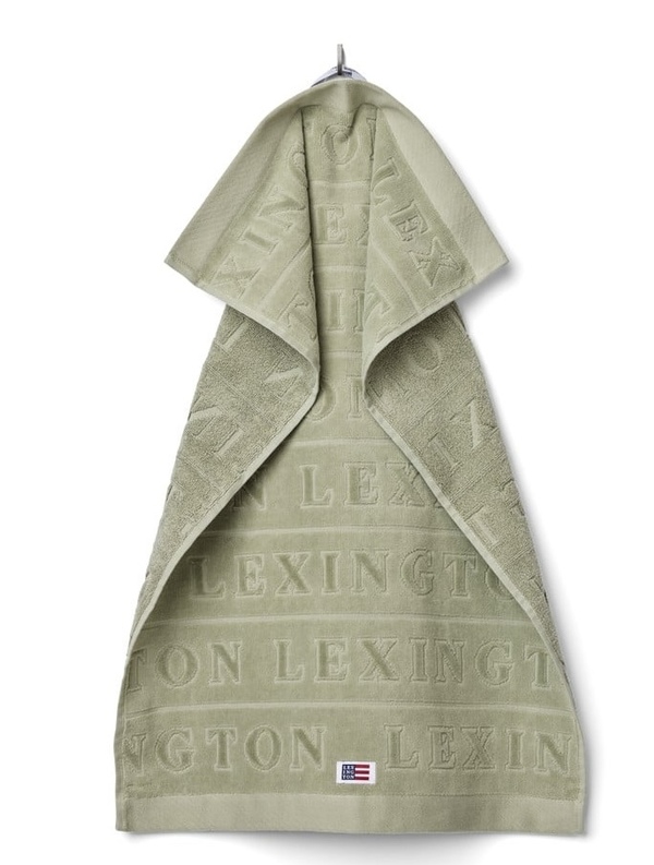 Velour jacquarhåndkle m/logo