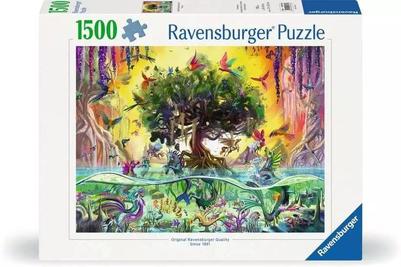 Ravensburger puslespill 1500 Beautiful sea unicorn and friends 1500 biter - Ravensburger