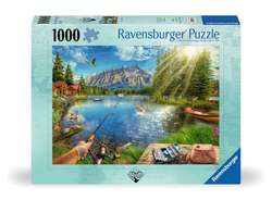 Ravensburger puslespill 1000 Life at the Lake 1000 biter - Ravensburger