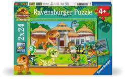 Ravensburger puslespill 2*24 Jurassic world 2*24 biter - Ravensburger