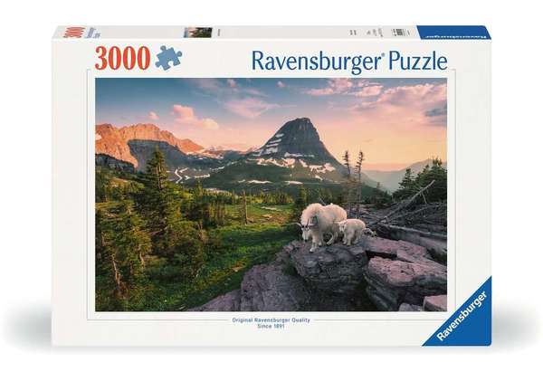 Ravensburger puslespill 3000 Alpine Goat with Baby