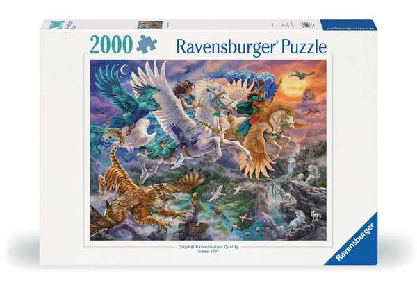 Ravensburger puslespill 2000 Pegasus and friends