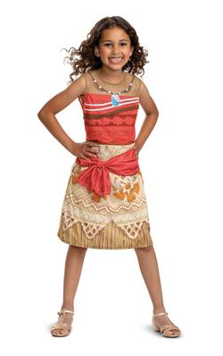 Kostyme Disney Princess Dress Vaiana S (5-6) Vaiana str 5-6 - Kostymer