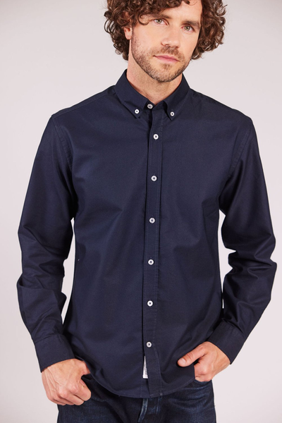 Sebago oxford skjorte  navy - Sebago