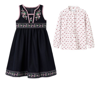 Festdrakt Name It Rosa 25 Blomstret kjorte - Name It