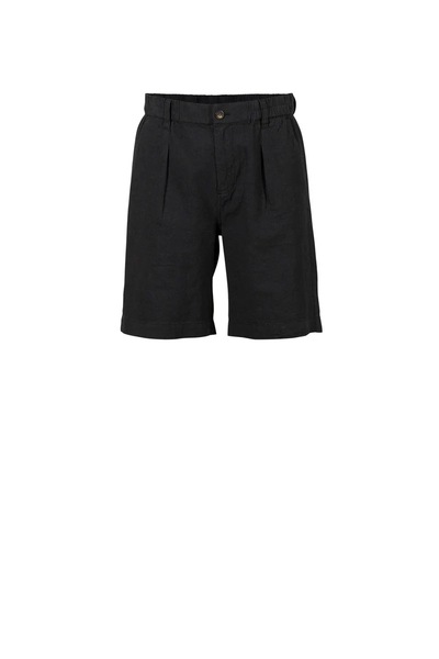 Blue Davida Cotton/Linen Bermudas Black - Blue Sportswear