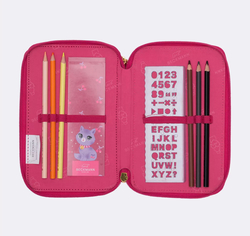 Beckmann Trelags pennal med innhold, Cherry