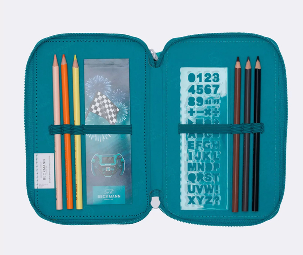 Beckmann Trelags pennal med innhold, Racing