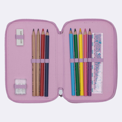 Beckmann Trelags pennal med innhold, Rosie