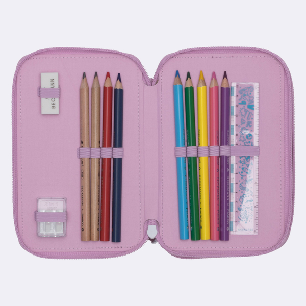 Beckmann Trelags pennal med innhold, Rosie