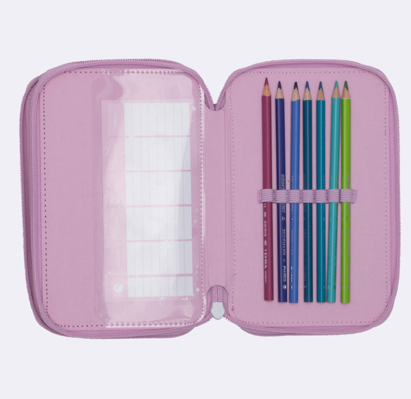 Beckmann Trelags pennal med innhold, Rosie