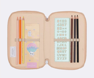 Beckmann Trelags pennal med innhold, Yellow Heart Yellow Heart - Beckmann