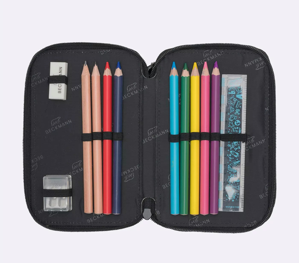 Beckmann Trelags pennal med innhold, Black