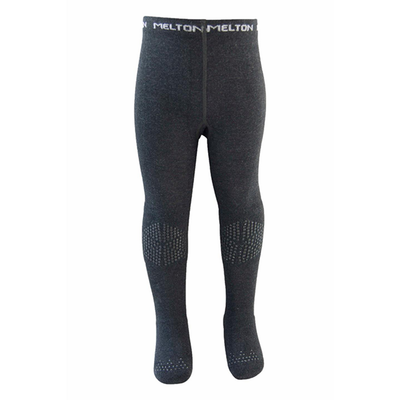 Melton strømpebukse antiskli Dark Grey Melange  - Melton