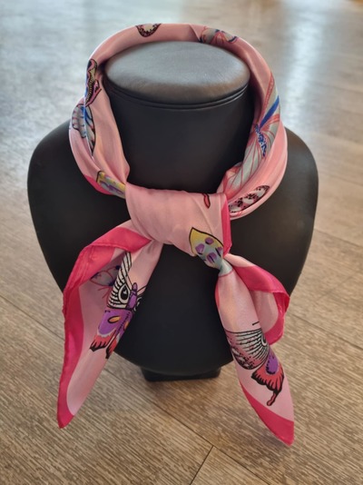 Silke skjerf mønstret Nr 4 - Guttogpike