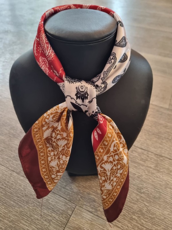 Silke skjerf mønstret