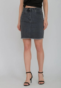Raw Hem Jeansskjørt