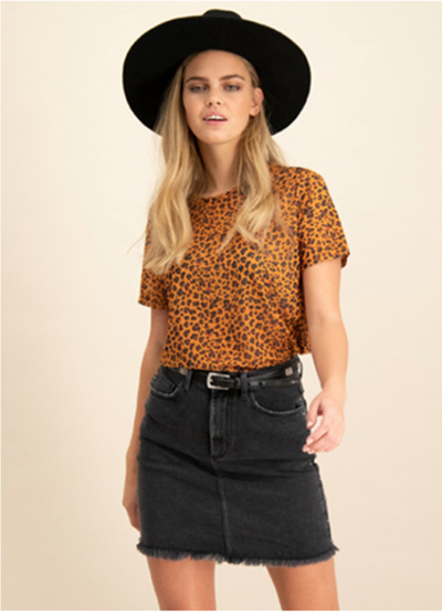 Studded Jeansskjørt Mørk Grå - Catwalk Junkie